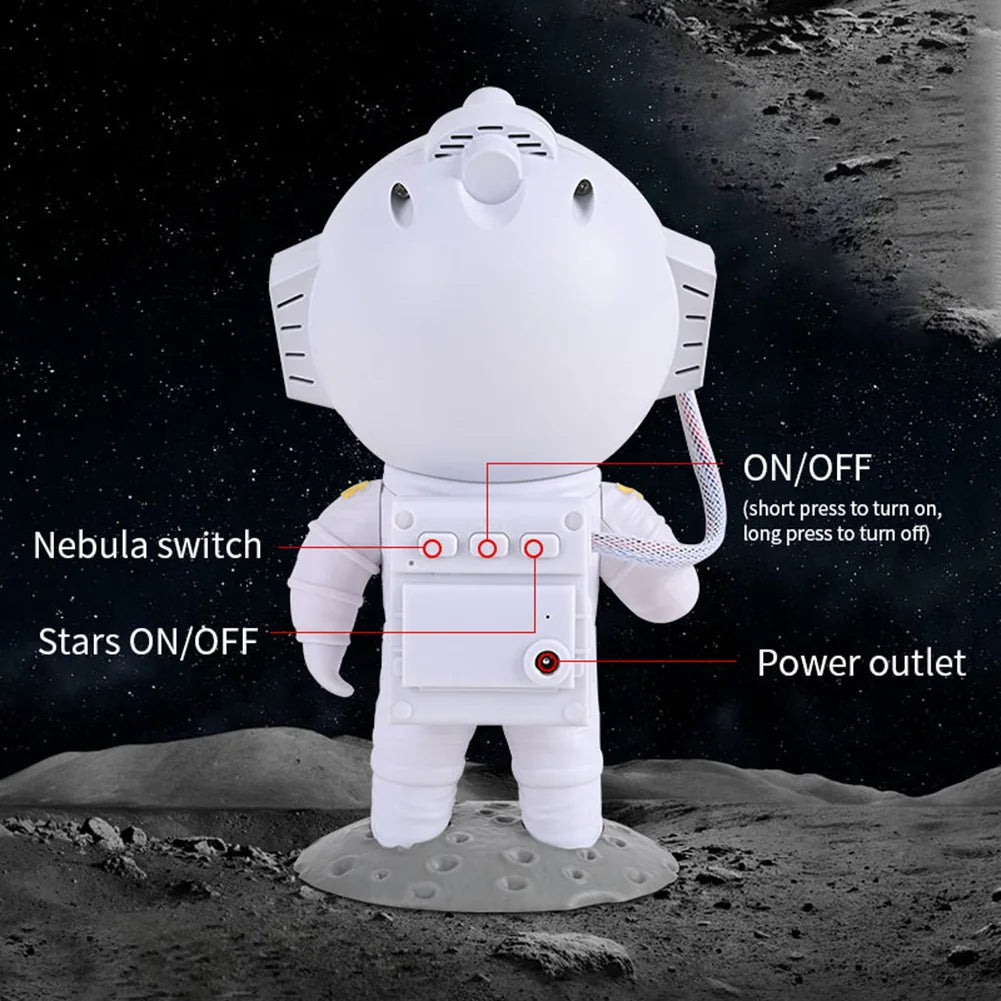 Star Projector Galaxy Night Light Astronaut Nebula Galaxy Lighting Space Bedroom Projector Starry Nebula Gifts for Kids Adults
