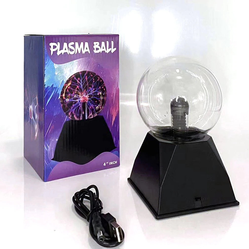 Magic Light Ball USB Voice Controlled Electrostatic Ball Plasma Magic Small Night Lighting Ball Light Touch Electrostatic Ball